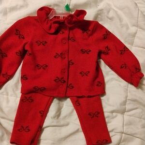 Wonder Nation Red and Black Kids Matching Set